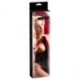 Leather whip red/black