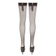 Hold-up Stockings Zip S/M