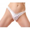 G-string Pearls white XL