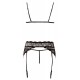 Lace Suspender Set M