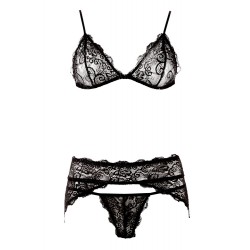 Lace Suspender Set M