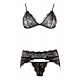 Lace Suspender Set M