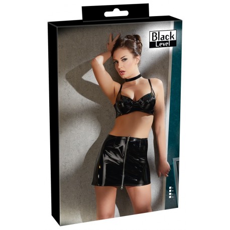 Vinyl Skirt black S