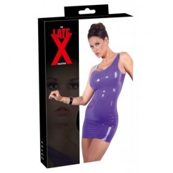 Latex Mini Dress purple XL