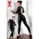 Latex Catsuit black XL