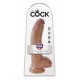 King Cock 9 inch Balls Tan