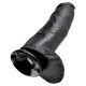 King Cock 12 inch Balls Black