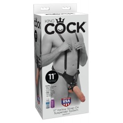 King Cock 12 Inch Hollow Strap