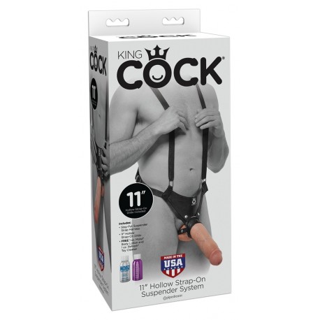 King Cock 12 Inch Hollow Strap