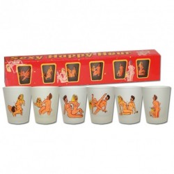 6 shot glasses Happy Hour