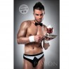 WAITER OUTFIT S BLACK / WHITE  BY PASSION MEN LINGERIE S/M