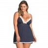LEG AVENUE POLKA DOT JERSEY SLIPDRESS PLUS SIZE