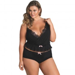 LEG AVENUE JERSEY CAMI& BOYSHORTS PLUS SIZE