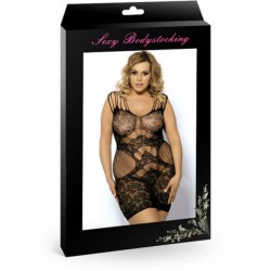 QUEEN PLUS SIZE BODYSTOCKING XL BLACK