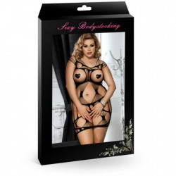 QUEEN PLUS SIZE BODYSTOCKING XL BLACK