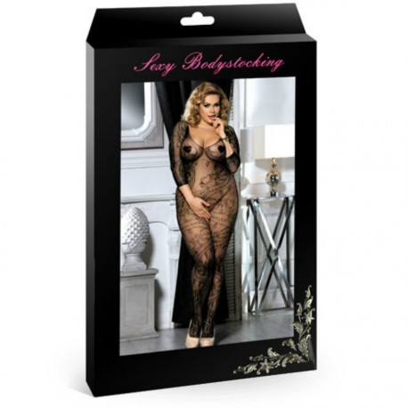 QUEEN BODYSTOCKING ONE SIZE XL BLACK