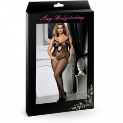QUEEN BODYSTOCKING ONE SIZE XL BLACK