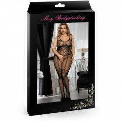 QUEEN BODYSTOCKING ONE SIZE XL BLACK