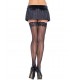 LEG AVENUE STOCKING WITH BACK SEAM LACE TOP