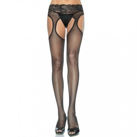 LYCRA SHEER GARTER PANTYHOSE PLUS SIZE