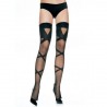 LEG AVENUE SHEER AND OPAQUE THIGH HIGHS