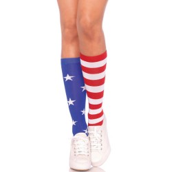 LEG AVENUE STARS AND STRIPES KNEE HIHGS AMERICAN