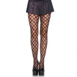 LEG AVENUE LUCKY YOU CLOVER NET PANTYHOUSE