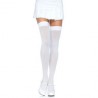 LEG AVENUE NYLON THIGH HIGHS WHITE