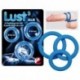 Lust 3 Cock Rings blue