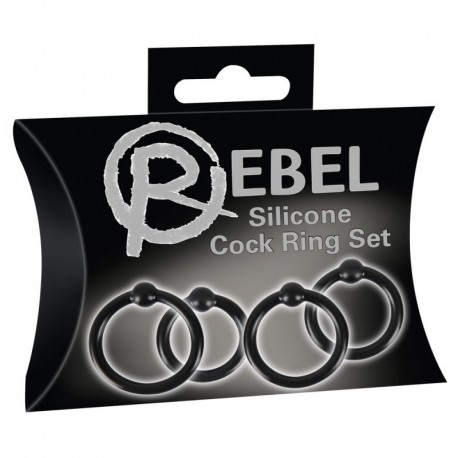 Rebel Silicone Cock Ring Set