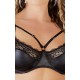 Bra matte black 85D