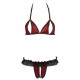 Bra Set open red S/M