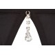 Rhinestone Shelf Bra Set 75B/S