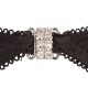 Rhinestone Shelf Bra Set 75B/S