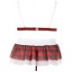 Bra & Skirt "Plaid" S