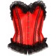 Corsage red/black S