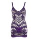 Net Dress purple  S-L
