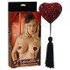 French Tassels Hearts red/blac
