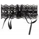 Embroidered Choker+Rhinestones