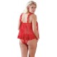 Babydoll with briefs red S/M