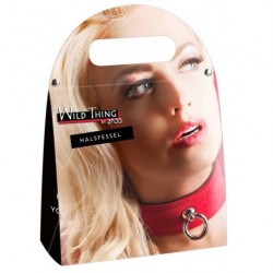 Bondage collar red S-L