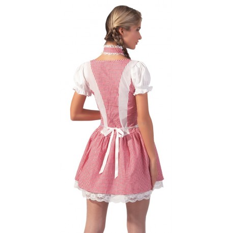 Dirndl white/red S