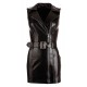 Lederimitat Top und Pants S